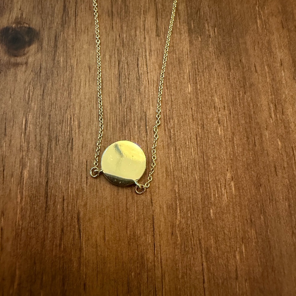 Tory Burch Gold and Black Pendant Necklace - Picture 4 of 4